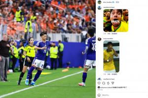 巴西粉丝涌入盐贝健人的Instagram：别忘了，我们02年赢得的冠军在哪里？