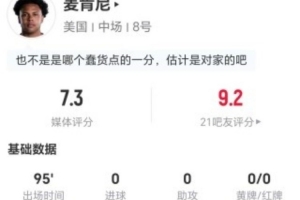 麦肯尼：0射0过人+1关键传球 17丢球权+2解围3抢断+6对抗4成功