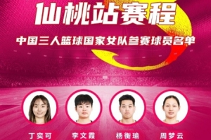FIBA3x3女子系列赛仙桃站:丁奕可、李文霞、杨衡瑜、周梦云参赛