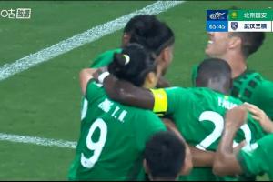 国安打破僵局，拉莫斯角球头球破门，1-0领先三镇